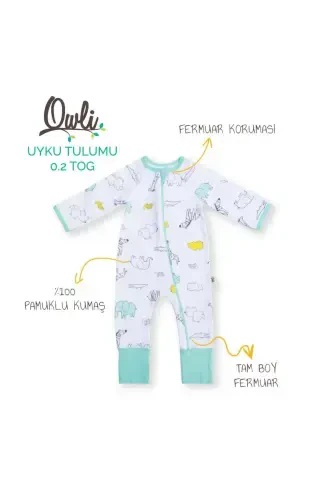 Sleeping Bag 0.2 Tog Zoo Zoo - OWLI (1)