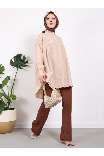 Sleeved Tunic - Stone Color - Vav - 1