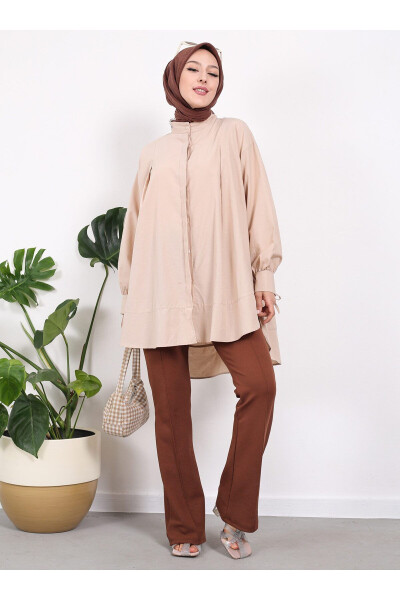 Sleeved Tunic - Stone Color - Vav - 4