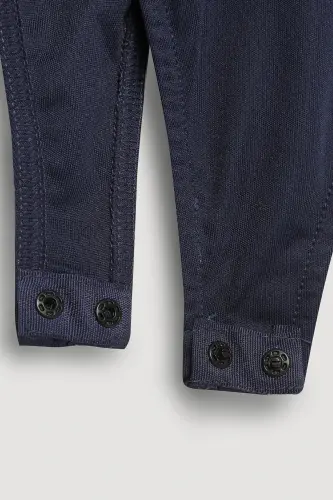 Sleeveless Bodysuit Navy-Navy - QUZU (1)