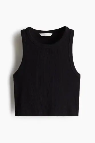 Sleeveless crop top - 3