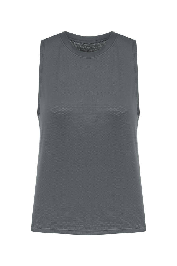 Sleeveless Cycling Neck Tank Top - 13