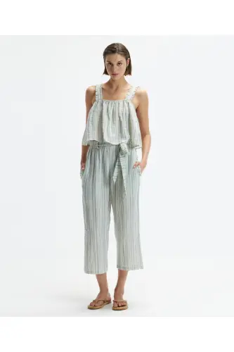 Sleeveless Flowy Blouse - 1