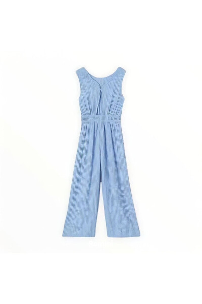 Sleeveless Jumpsuit for Girls with Window Detail on the Back - 7