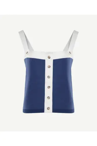 Sleeveless Knit Blouse - 5