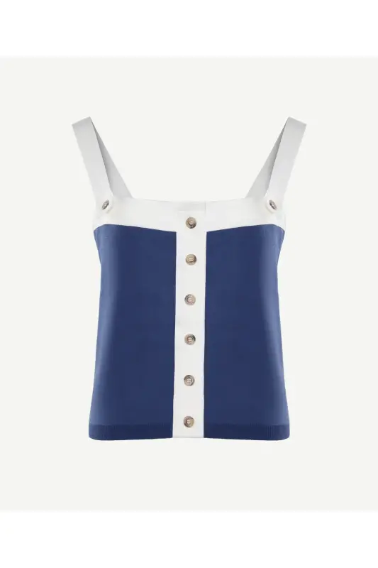 Sleeveless Knit Blouse - 5