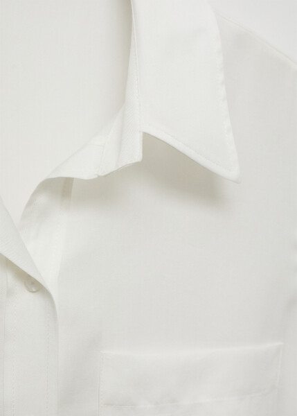 Sleeveless lyocell shirt - Off-White - 6