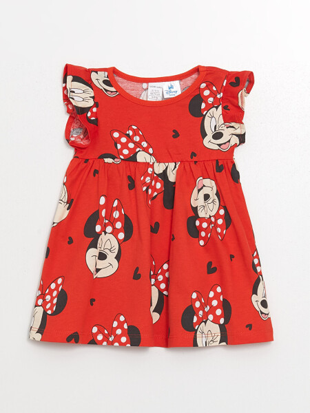 Sleeveless Minnie Mouse Printed Baby Girl Dress with Bike Neckline 2 Pack - 7