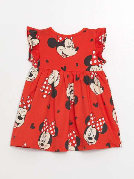 Sleeveless Minnie Mouse Printed Baby Girl Dress with Bike Neckline 2 Pack - 8