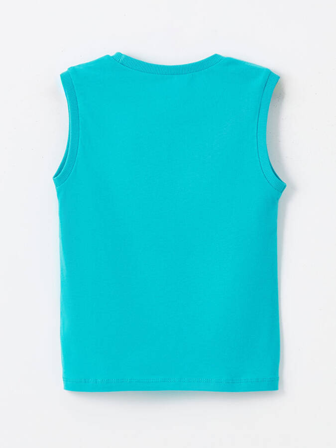 Sleeveless Printed Baby Boy Tank Top with Round Neck - 2