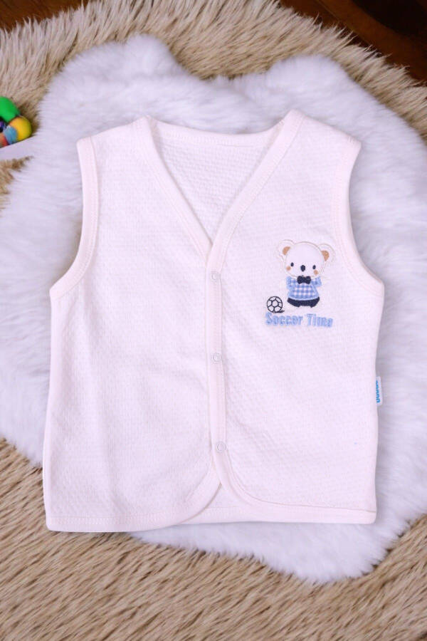 Sleeveless Quilted Baby Vest (Mouse Pattern) - 1