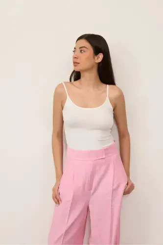 Sleeveless Tank Top A13224-l13m13-White - 2