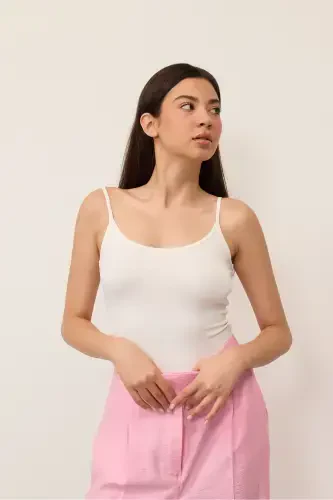 Sleeveless Tank Top A13224-l13m13-White - 3