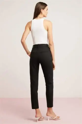 Sleeveless Tank Top Halter Neck Set of 2 Black - White Women's Shirt - 8