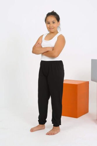 Sleeveless White Cotton Pajamas Set for Girls 20433 - 6