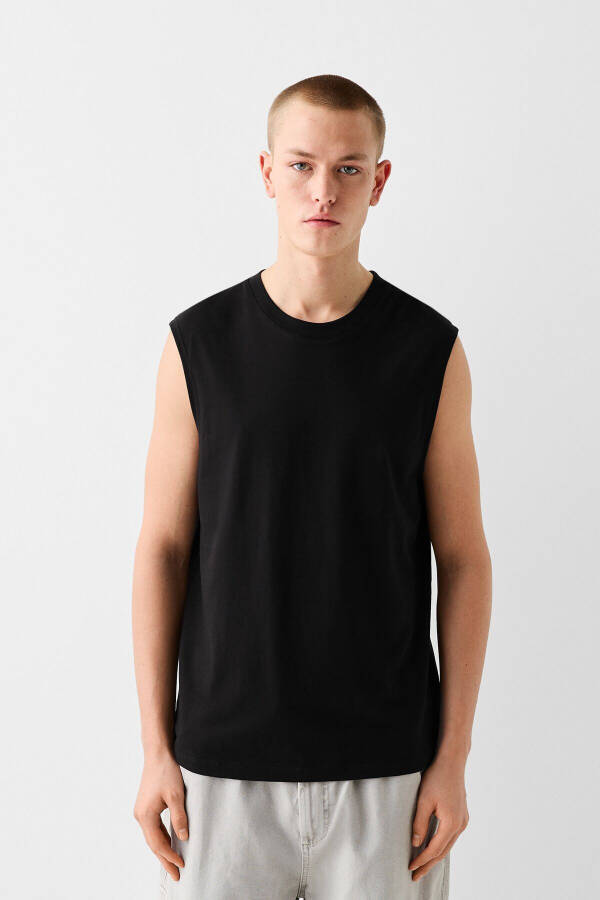 Sleeveless Worker Fit T-shirt - 1