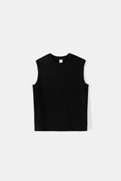 Sleeveless Worker Fit T-shirt - 2