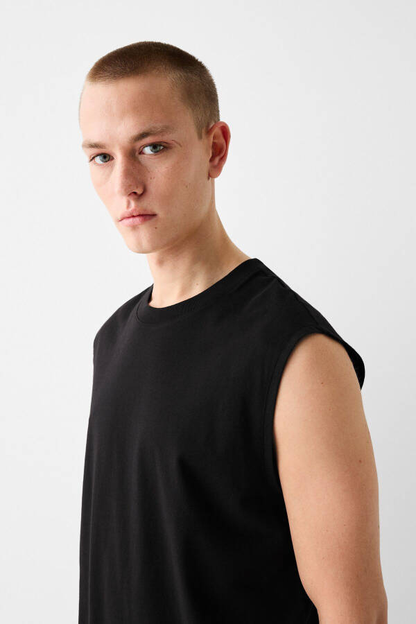 Sleeveless Worker Fit T-shirt - 4