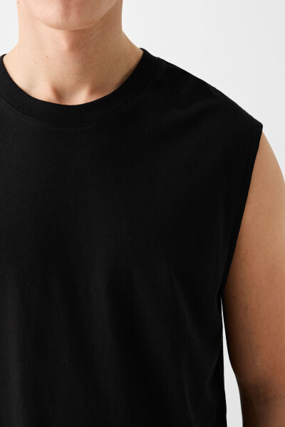 Sleeveless Worker Fit T-shirt - 6