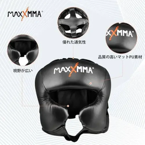 Шлем MaxxMMA L/XL Бокс MMA Тренировка Кикбоксинг Спарринг Карате Тхэквондо - 4