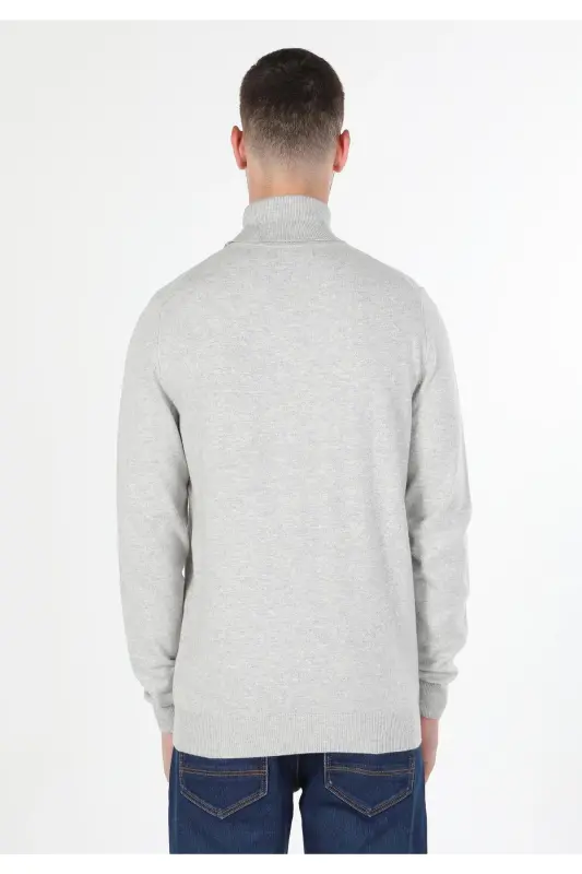 Slim Fit Balikchi Erkak Kulrang Tosh Kazak Cl1023624-q1.v2_STM - 2