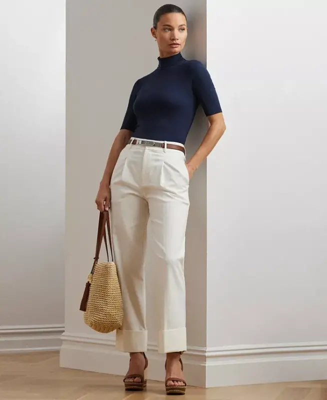 Slim-Fit Turtleneck - Lauren Navy - 4