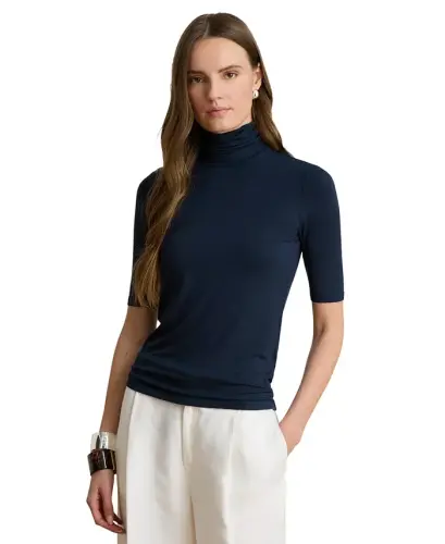 Slim-Fit Balıkçı Yaka-Lauren Lacivert - 1
