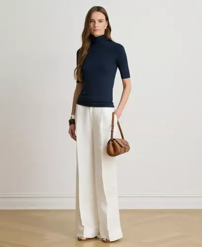 Slim-Fit Balıkçı Yaka-Lauren Lacivert - 2