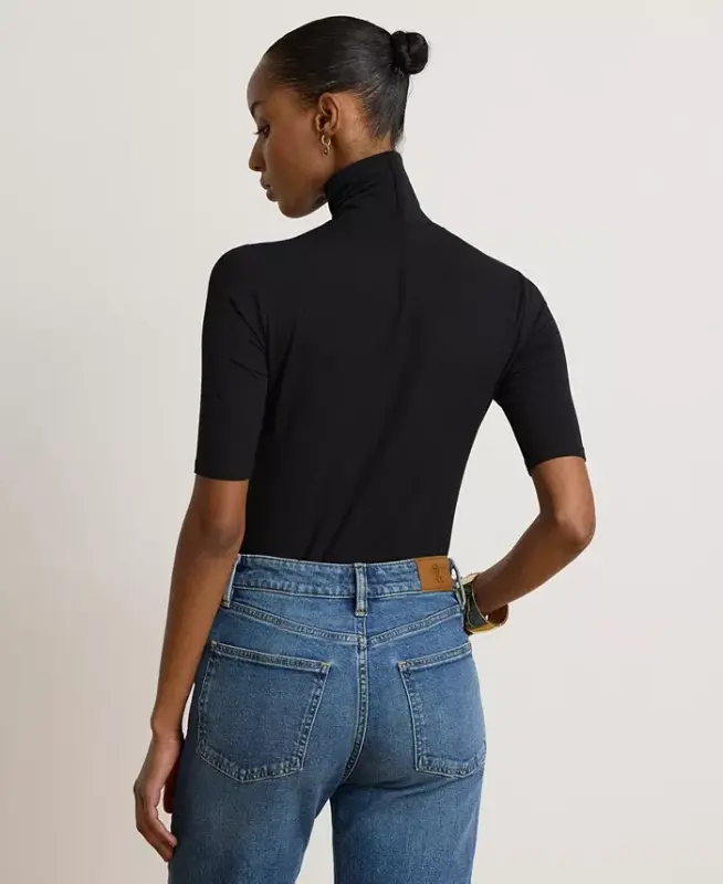 Slim-Fit Balıkçı Yaka-Lauren Lacivert - 10