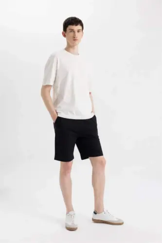 Slim Fit Basic Shorts Black - 3