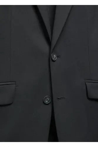Slim Fit Blazer Ceket - Siyah - 5