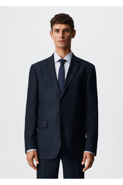 Slim-Fit Blazer Jacket - MANGO MAN