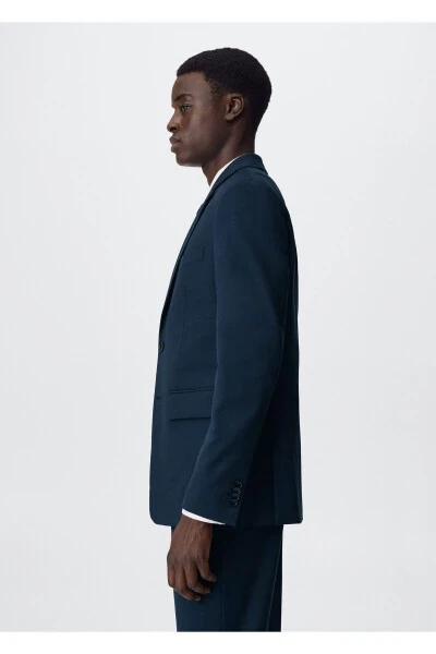 Slim Fit Blazer Jacket - 4