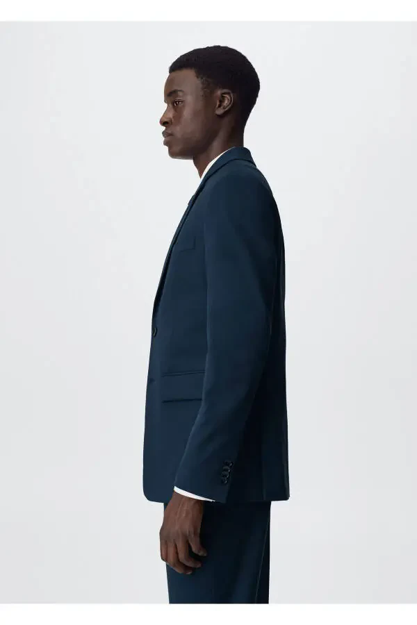 Slim Fit Blazer Jacket - 4