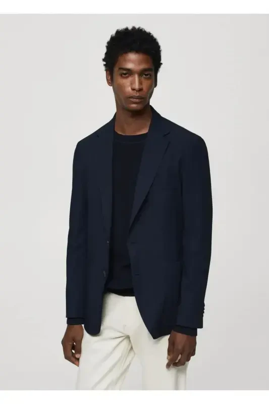 Slim fit blazer jacket - MANGO MAN