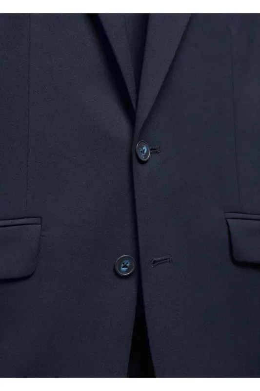 Slim Fit Blazer Jacket - 5