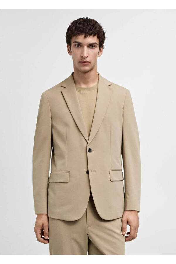 Slim Fit Blazer Jacket - 1