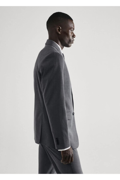 Slim Fit Blazer Jacket In Stretch Fabric - 5