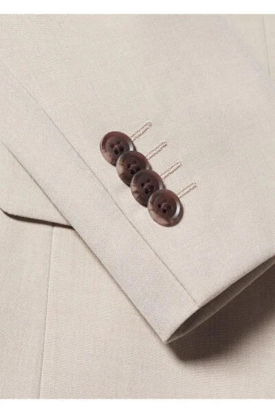 Slim Fit Blazer Jacket with Stretch Fabric - 8