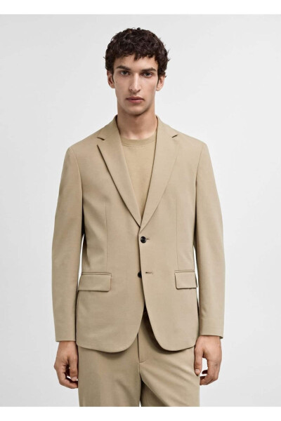 Slim Fit Blazer Ko'ylagi - MANGO MAN