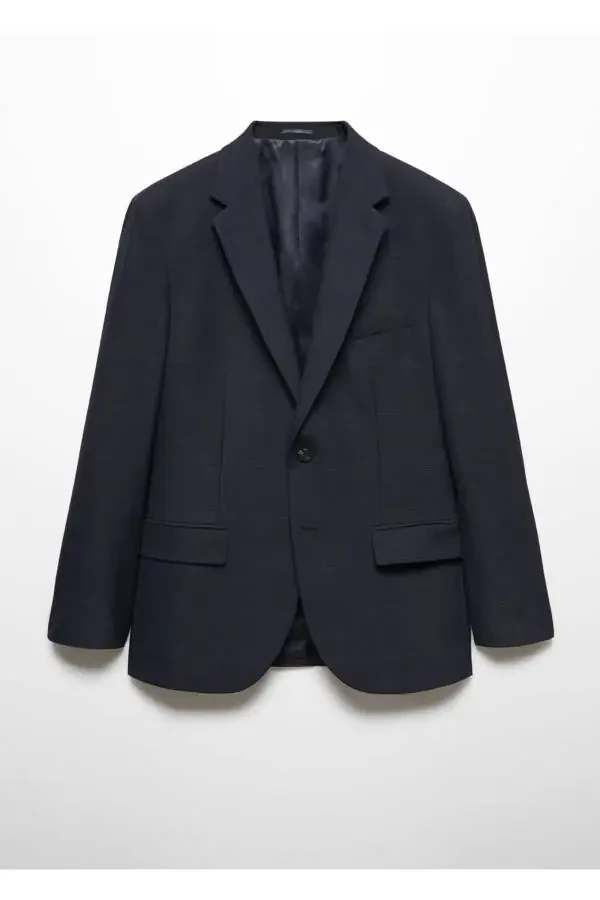 Slim fit blazer with stretch - 3