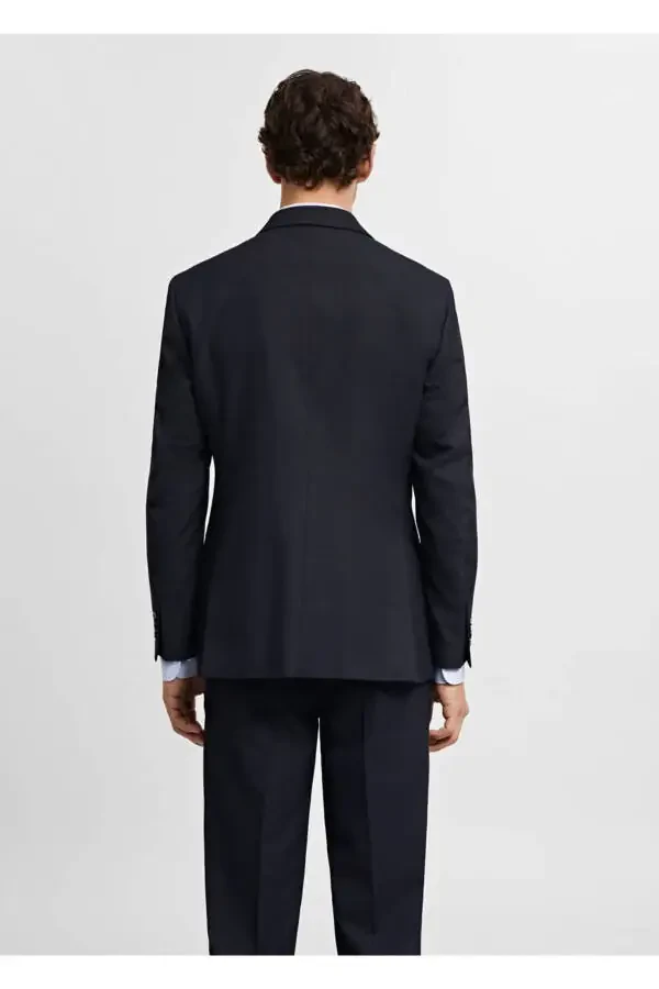 Slim fit blazer with stretch - 4