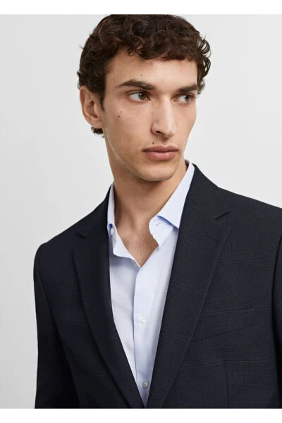 Slim fit blazer with stretch - 7