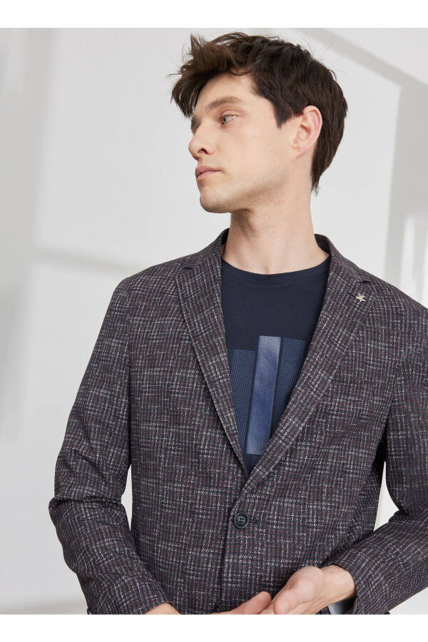 Slim Fit Bordo Erkek Ceket 4a0423200014 - Bordo - 1