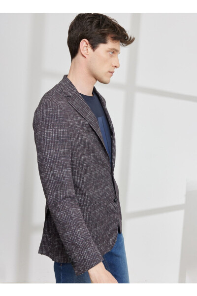 Slim Fit Bordo Erkek Ceket 4a0423200014 - Bordo - 3