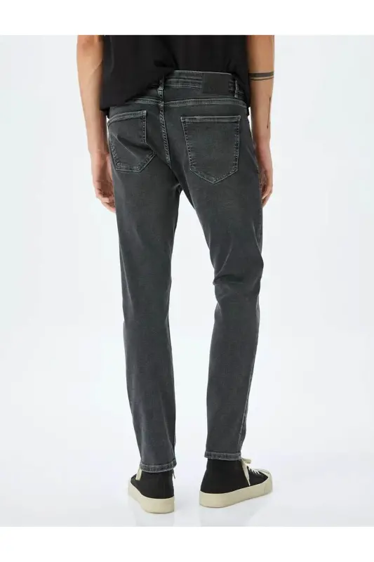 Slim Fit Brad Jean Antrasit Erkak Jean Shim 5s - 4