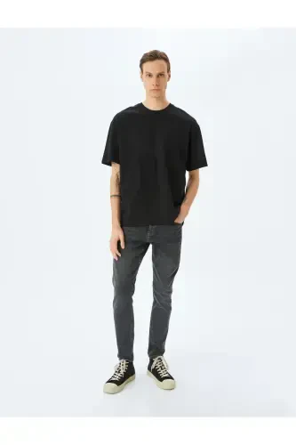 Slim Fit Brad Jean Antrasit Erkak Jean Shim 5s - KOTON (1)