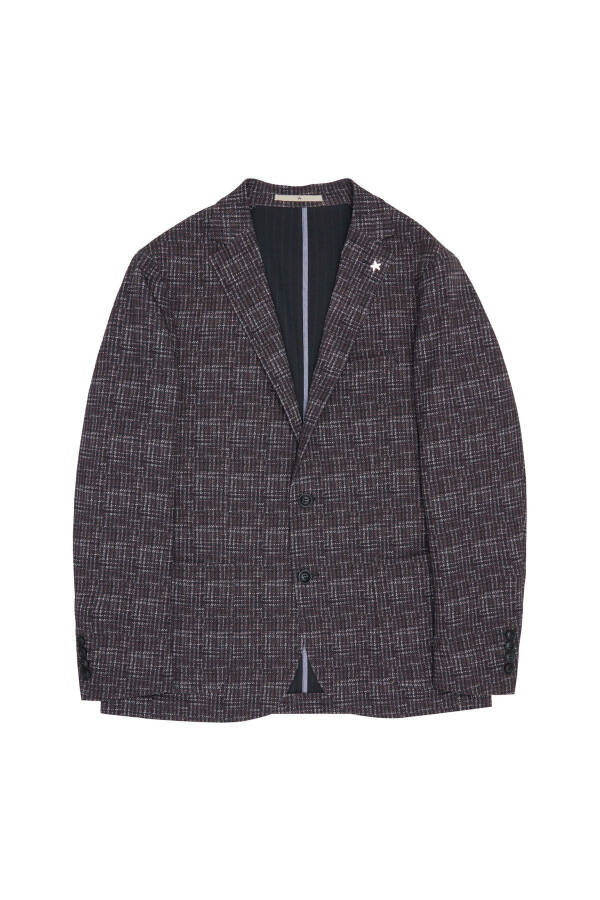 Slim Fit Burgundy Men's Jacket 4a0423200014 - 5