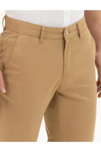 Slim fit, canvas trousers. - 5