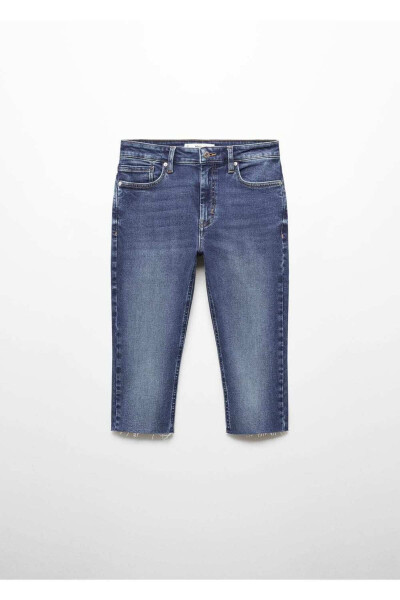 Slim Fit Capri Denim Jeans - 3
